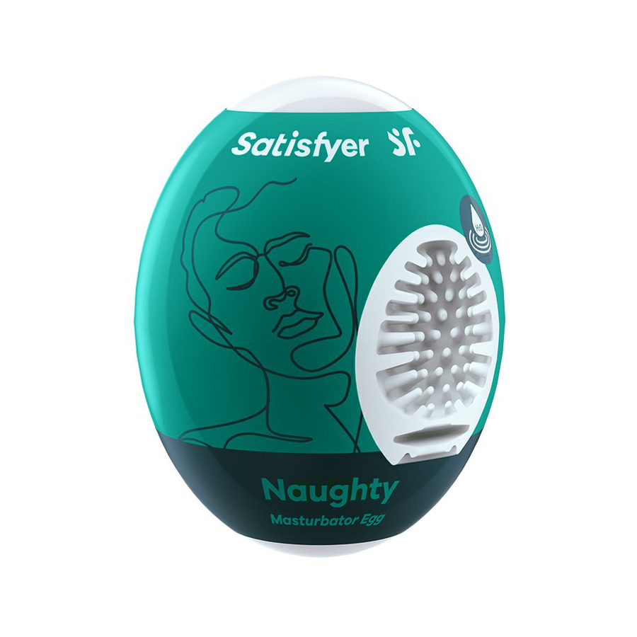Мастурбатор с самолубрикацией Satisfyer Egg Single Riffle, белый 4010007 - Satisfyer - Не анатомические мастурбаторы - Купить