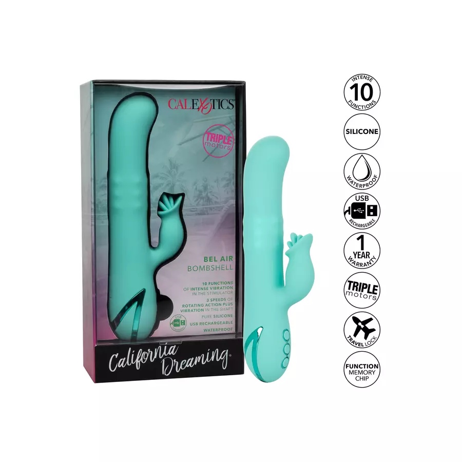 CalExotics - Bel Air Bombshell Roterende & Vibrerende Rabbit Vibrator | Hot  Stuff Sex Shop