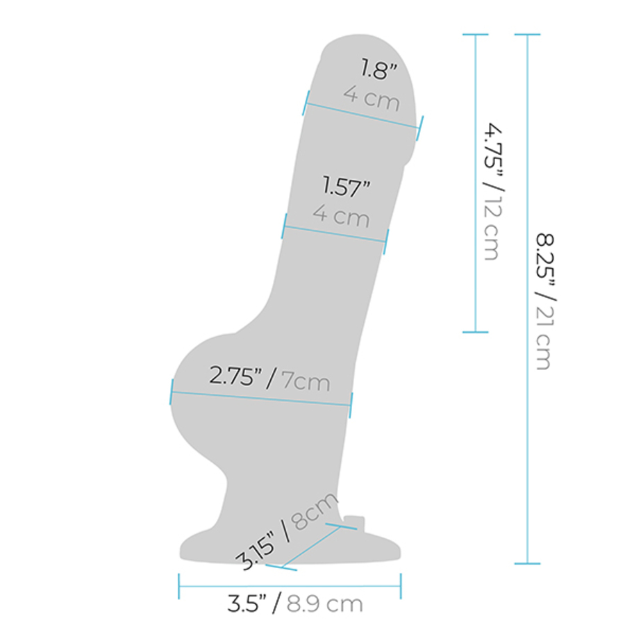 Pegasus - Realistische Silicone Strap-On 20cm met Afstandsbediening Vrouwen Speeltjes
