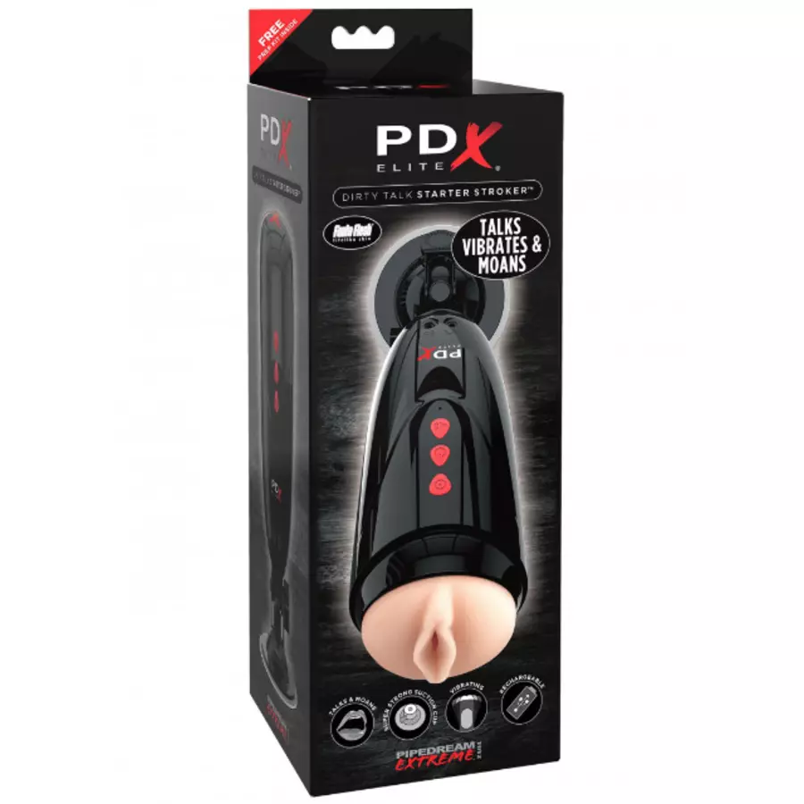 Pipedream Extreme Elite - Dirty Talk Starter Stroker | Hot Stuff Sex Shop