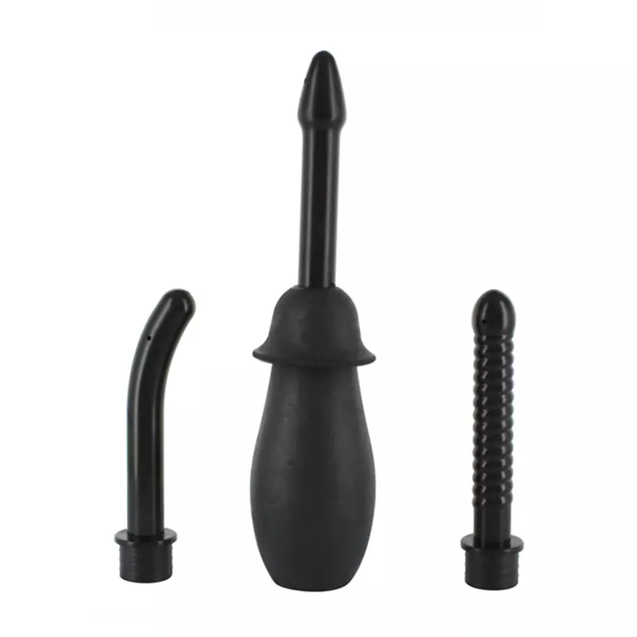 SevenCreations - Anal Douche Kit Black | Hot Stuff Sex Shop