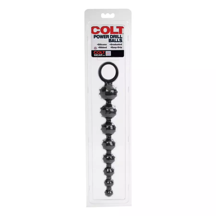 Colt - Power Drill Anal Beads Black | Hot Stuff Sex Shop