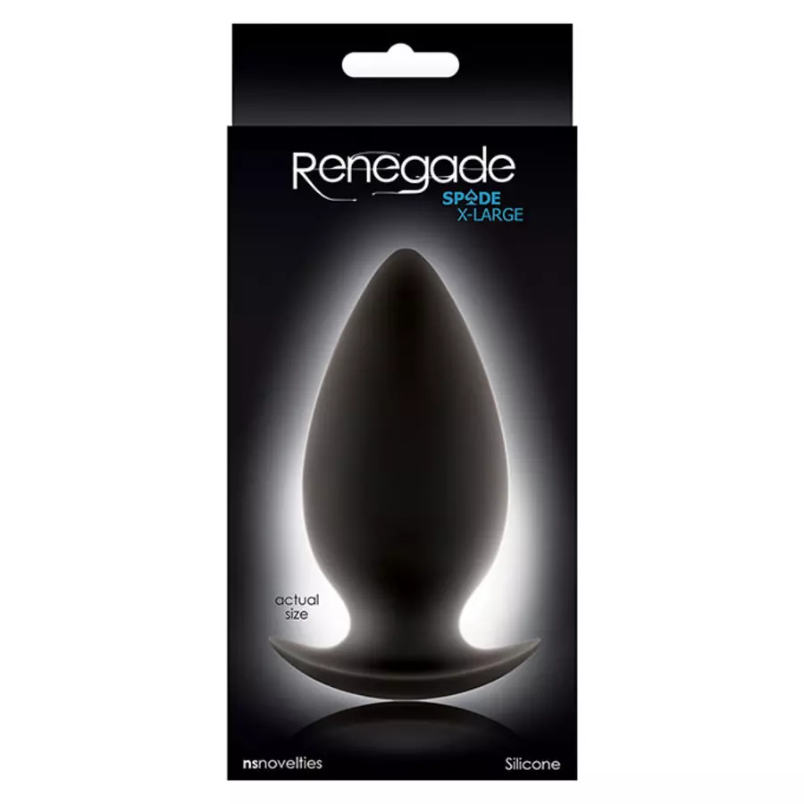 Анальная пробка с вибрацией Renegade Heavyweight Plug Medium, голубая