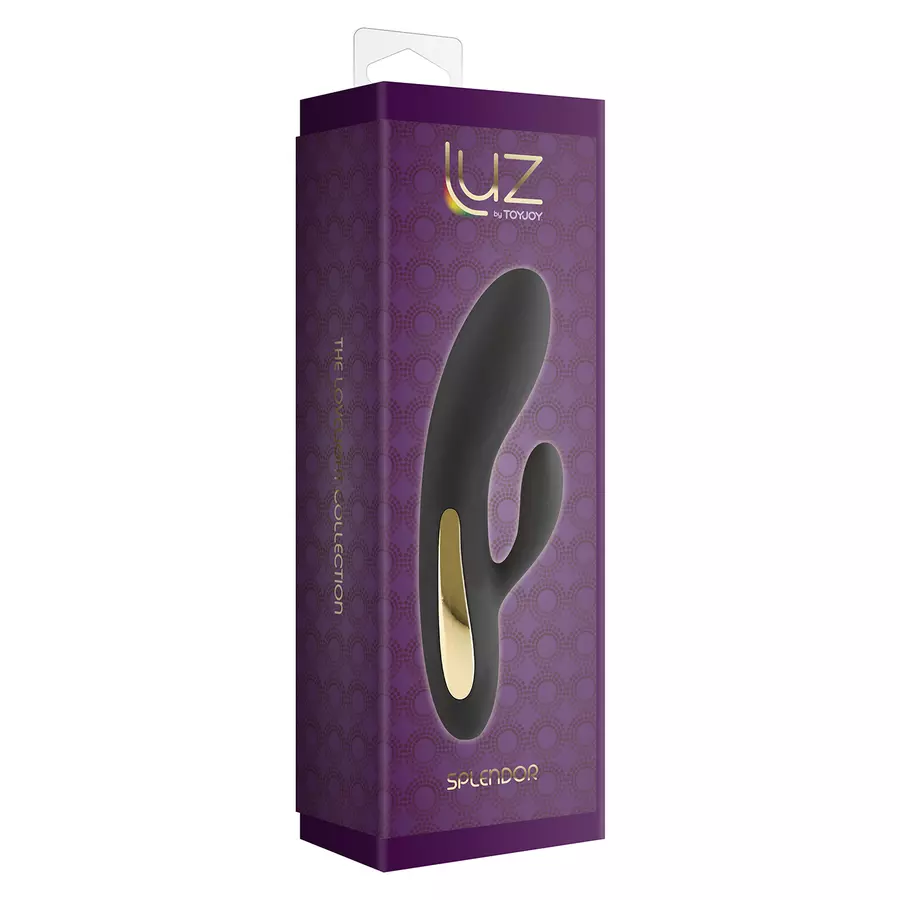 Luz - Splendor Rabbit Vibrator Black | Hot Stuff Sex Shop