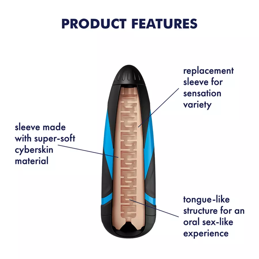 Satisfyer - Men Sleeve Lusty Tongues | Hot Stuff Sex Shop